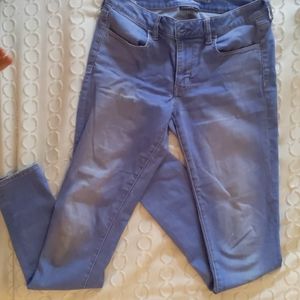 Indigo colored American eagle skinny jeans